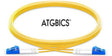 LC-LC OS2, Fibre Patch Cable, Singlemode, Duplex, Yellow, 10m, ATGBICS