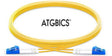 LC-LC OS2, Fibre Patch Cable, Singlemode, Duplex, Yellow, 2m, ATGBICS