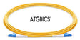 LC-LC OS2, Fibre Patch Cable, Singlemode, Simplex, Yellow, 30m, ATGBICS