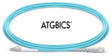 LC-SC OM3, Fibre Patch Cable, Multimode, Simplex, Aqua, 2m, ATGBICS