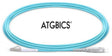 LC-SC OM3, Fibre Patch Cable, Multimode, Simplex, Aqua, 4m, ATGBICS