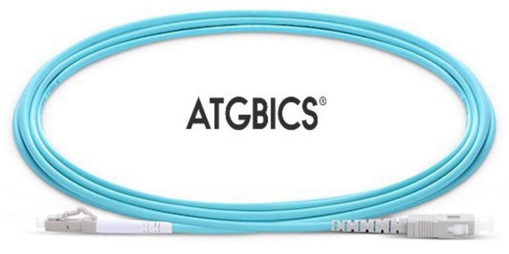 LC-SC OM3, Fibre Patch Cable, Multimode, Simplex, Aqua, 6m, ATGBICS