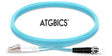 LC-ST OM3, Fibre Patch Cable, Multimode, Duplex, Aqua, 10m, ATGBICS