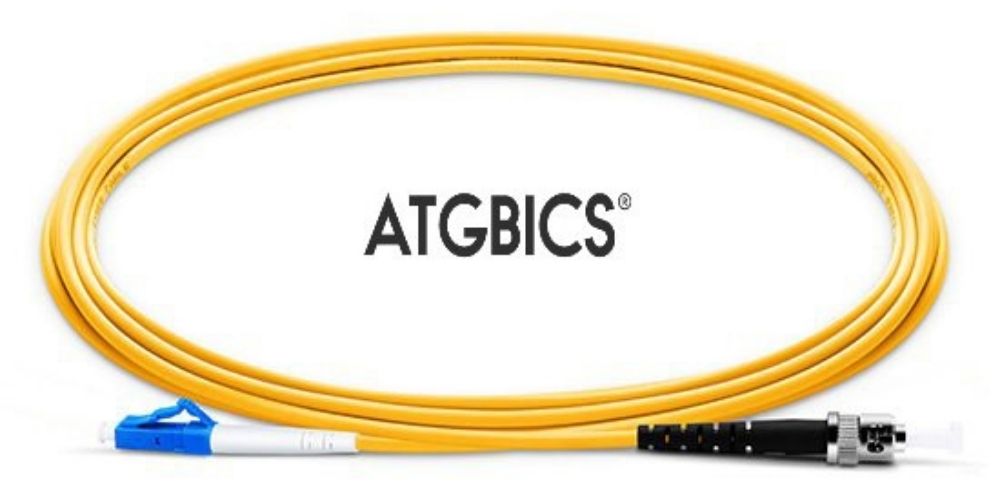 LC-ST OS2, Fibre Patch Cable, Singlemode, Simplex, Yellow, 10m, ATGBICS