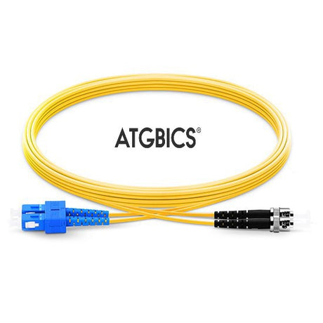 SC-ST OS2, Fibre Patch Cable, Singlemode, Duplex, Yellow, 0.5m
