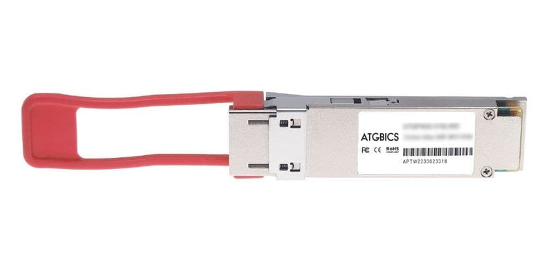 Part Number QSFP-100G-ZR4-AR, Arista Compatible Transceiver QSFP28 100GBase-ZR4  (1295nm to 1309nm, SMF, 80km, LC, DOM), ATGBICS