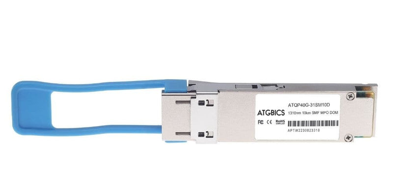 Part Number JH232A, HPE Compatible Transceiver QSFP+ 40GBase-LR4 (1310nm, SMF, 10km, LC, DOM), ATGBICS