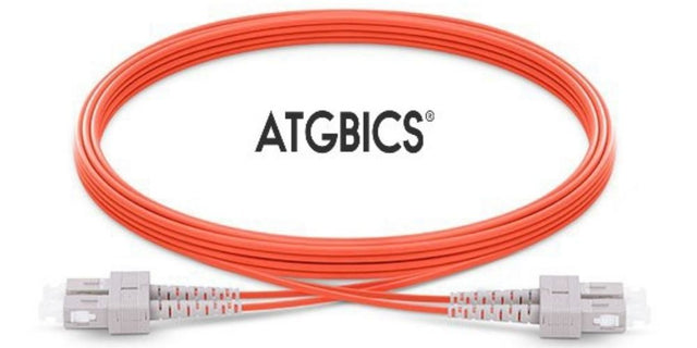 SC-SC OM2, Fibre Patch Cable, Multimode, Duplex, Orange, 1m, ATGBICS