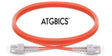 SC-SC OM2, Fibre Patch Cable, Multimode, Duplex, Orange, 2m, ATGBICS