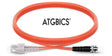 SC-ST OM2, Fibre Patch Cable, Multimode, Duplex, Orange, 20m, ATGBICS