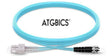 SC-ST OM3, Fibre Patch Cable, Multimode, Duplex, Aqua, 1m, ATGBICS