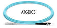 SC-ST OM3, Fibre Patch Cable, Multimode, Simplex, Aqua, 50m, ATGBICS