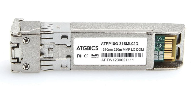 Part Number 10GB-LRM-SFPP, Enterasys Compatible Transceiver SFP+ 10GBase-LR (1310nm, SMF/MMF, 220m, DOM), ATGBICS