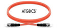 ST-ST OM2, Fibre Patch Cable, Multimode, Duplex, Orange, 7m, ATGBICS