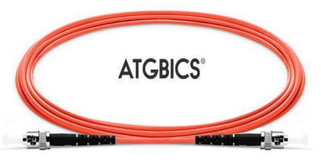 ST-ST OM2, Fibre Patch Cable, Multimode, Simplex, Orange, 10m, ATGBICS