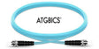 ST-ST OM3, Fibre Patch Cable, Multimode, Duplex, Aqua, 10m, ATGBICS