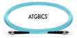 ST-ST OM3, Fibre Patch Cable, Multimode, Simplex, Aqua, 1m, ATGBICS