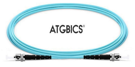 ST-ST OM3, Fibre Patch Cable, Multimode, Simplex, Aqua, 25m, ATGBICS