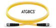 ST-ST OS2, Fibre Patch Cable, Singlemode, Duplex, Yellow, 10m, ATGBICS