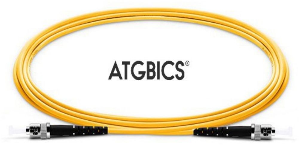 ST-ST OS2, Fibre Patch Cable, Singlemode, Simplex, Yellow, 10m, ATGBICS