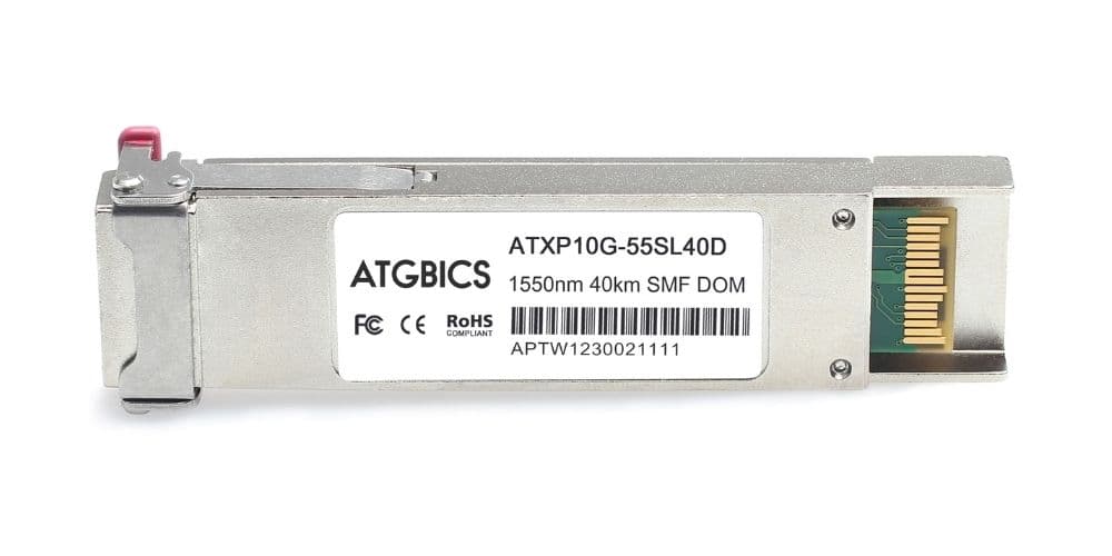 XFP-10GER-OC192IR Cisco® Compatible Transceiver XFP 10GBase-ER (1550nm, SMF, 40km, LC, DOM), ATGBICS