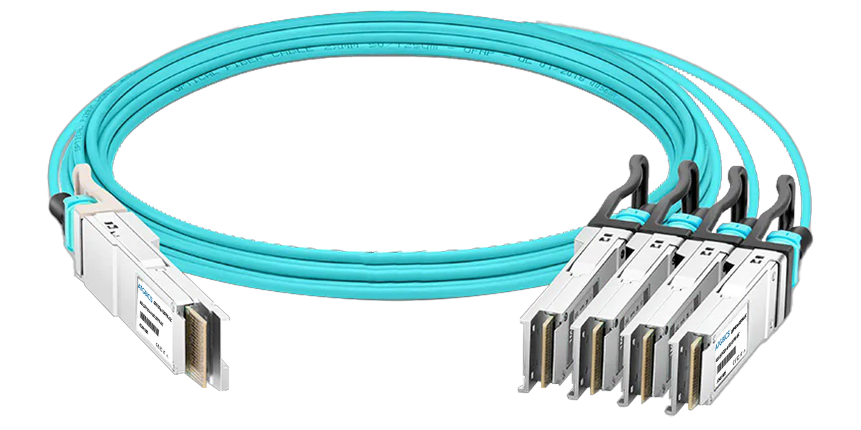 R9B48A HPE Aruba® Compatible Active Optical Breakout Cable 400GBase QSFP-DD to 4x100GBase QSFP56 (850nm, MMF, 7m)