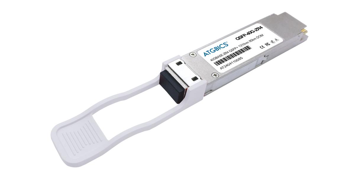 QSFP-40G-ZR4-MSA-AT Universally Coded MSA Compliant Transceiver QSFP+ 40GBase-ZR4 (1310nm, SMF, 80km, LC, DOM)