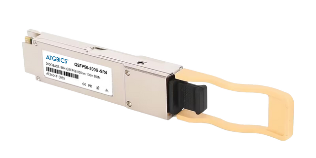 QSFP-200G-SR-MSA-AT Universally Coded MSA Compliant Transceiver QSFP56 200GBase-SR4 (850nm, MMF, 100m, MPO, DOM)