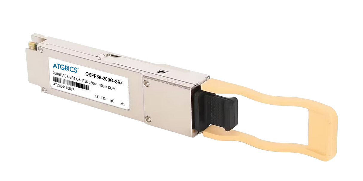 S4B43A HPE® compatible Transceiver QSFP56 200GBase-SR4 (850nm, MMF, 100m, MPO, DOM)