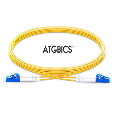 LC-LC OS2, Fibre Patch Cable, Singlemode, Duplex, Yellow, 0.5m