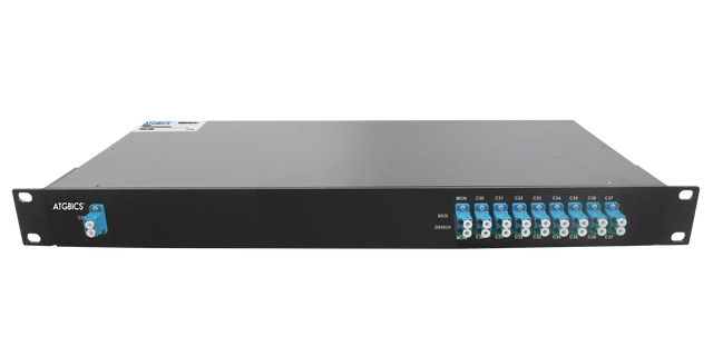 Mux Demux DWDM 8+1 Channel Duplex LC/UPC, Mon Port, Ch30-37, 1RU