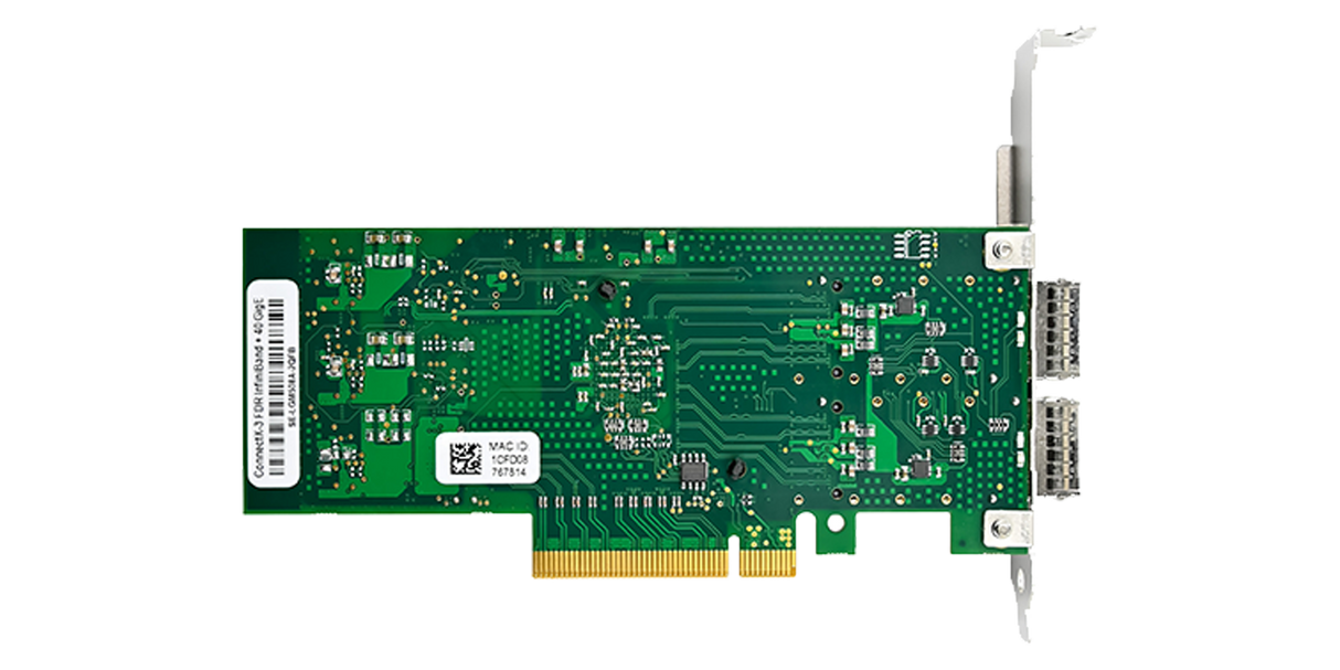 NVIDIA ConnectX-3 based NIC PCIe 3.0 x8 Dual Port  40GbE Open QSFP+ FDR IFB 