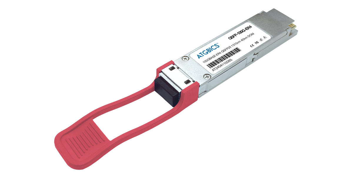 QXP29B4-30DA Amphenol® Compatible Transceiver QSFP28 100GBase-ER4 (1310nm, SMF, 40km, LC, DOM, Ind Temp)