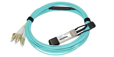 F10-QSFP-8LC-AOC5M Extreme Enterasys® Compatible Active Optical Breakout Cable 40GBase QSFP+ to 4 Duplex LC (850nm, MMF, 5m)