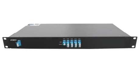 Mux Demux CWDM 8+1 Channel Simplex LC/UPC, Mon Port, 1270-1410nm, 1RU