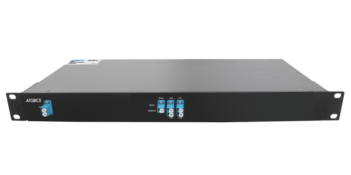 Mux Demux DWDM 4+1 Channel Simplex LC/UPC, Mon Port, Ch20-33, 1RU, Ind Temp 