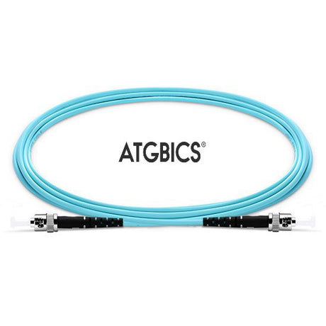 ST-ST OM4, Fibre Patch Cable, Multimode, Simplex, Aqua, 35m