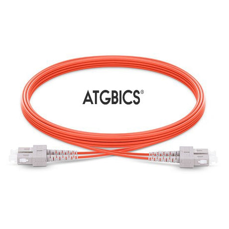 SC-SC OM2, Fibre Patch Cable, Multimode, Duplex, Orange, 0.5m