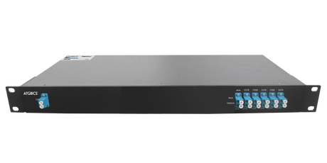 Mux Demux CWDM 4+1+1 Channel Duplex LC/UPC, Mon Port, 1310|1550-1610nm, 1RU