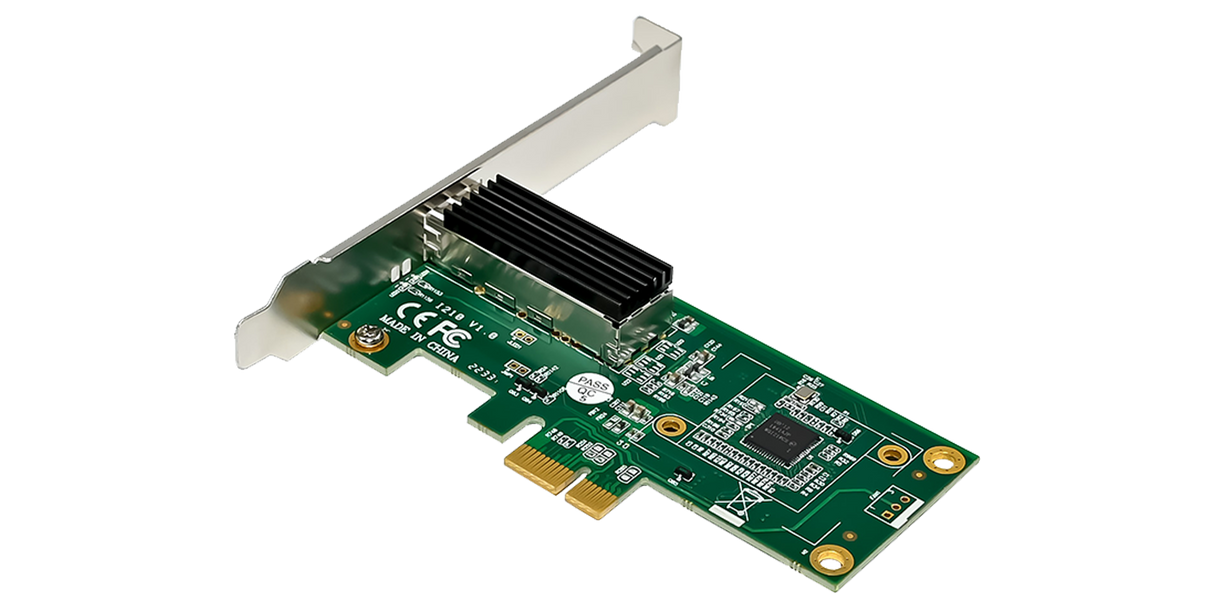 Intel I210 based NIC PCIe 2.1 x1 Single Port 1GbE Open Mini GBIC