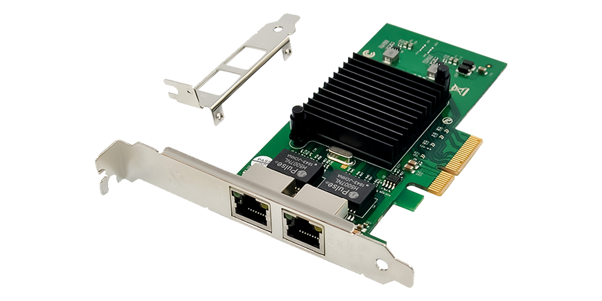 Intel 82576 Based NIC PCIe 2.0 x4 Dual Port 1GbE RJ45 
