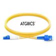 LC-SC OS2, Fibre Patch Cable, Singlemode, Duplex, Yellow, 0.5m