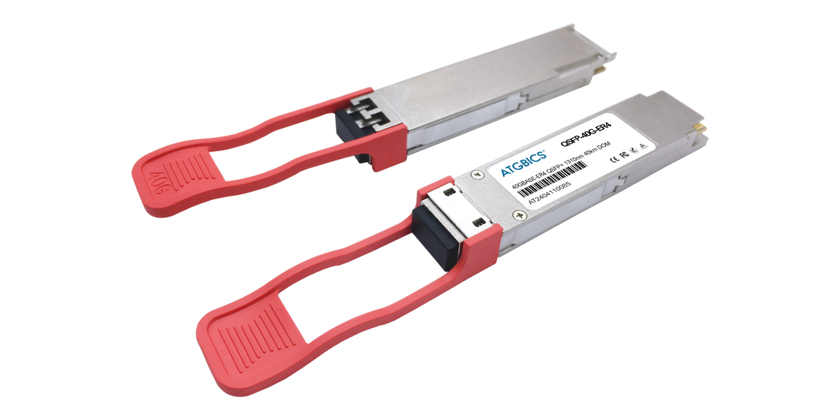 10335 Extreme Enterasys® Compatible Transceiver QSFP+ 40GBase-ER4 (1310nm, SMF, 40km, LC, DOM)