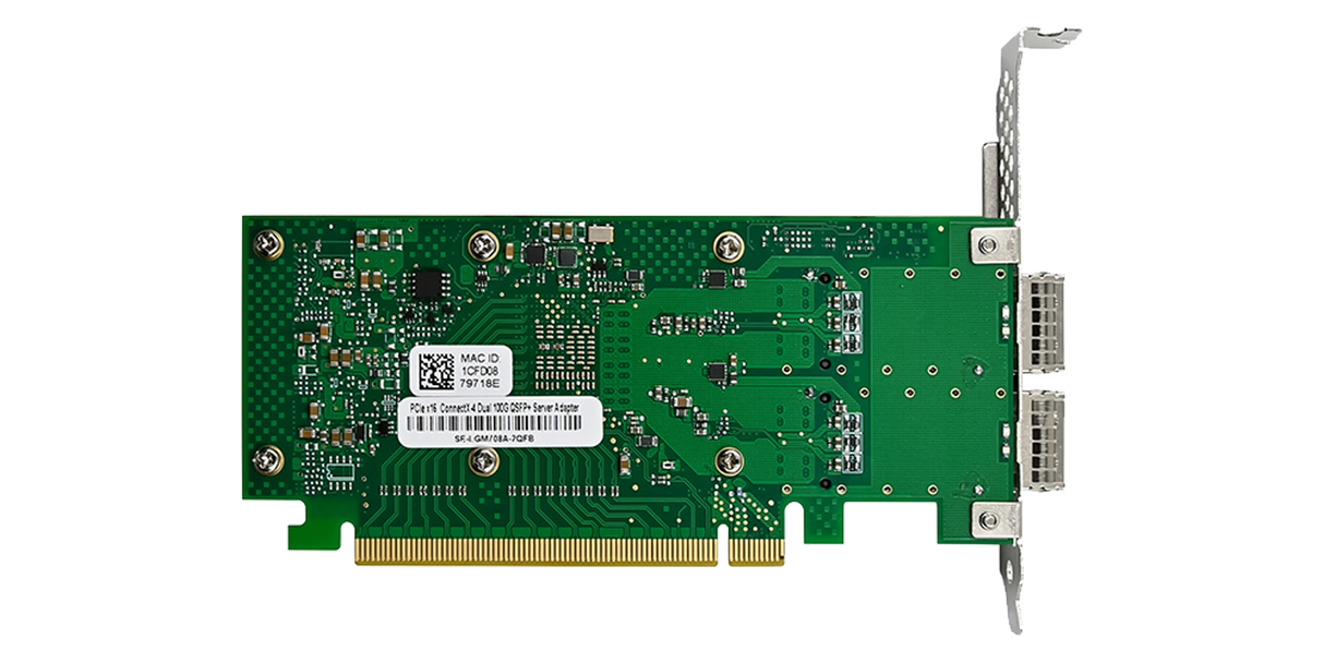 NVIDIA ConnectX-6 based Converged NIC PCIe 3.0 x16 Dual Port 100GbE Open QSFP28
