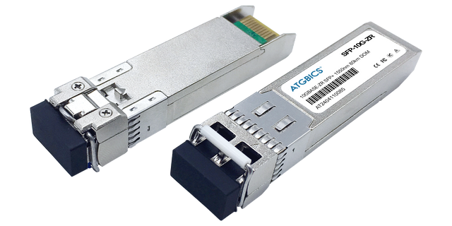 CSS-920A23 Huber+Suhner® Compatible Transceiver SFP+ 10GBase-ZR and OTU2e (1550nm, SMF, 80km, LC, DOM, Ind Temp) 