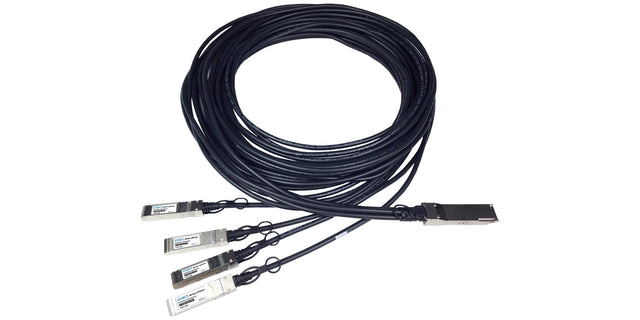 2334236-6 TE Electronics® compatible Direct Attach Copper Breakout Cable 100GBase-CU QSFP28 to 4x25GBase-CU SFP28 (Passive Twinax, 3m)