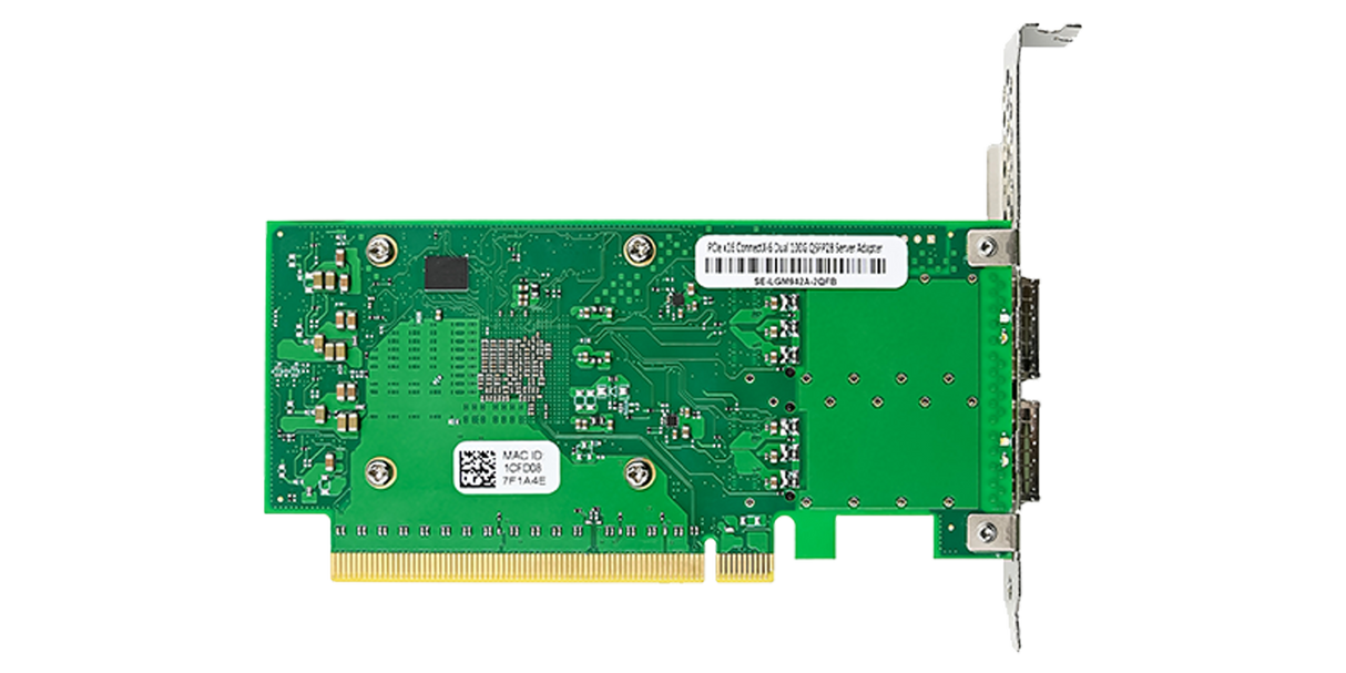 NVIDIA ConnectX-6 Dx based Smart NIC PCIe 4.0 x8 Dual Port 100GbE Open QSFP56
