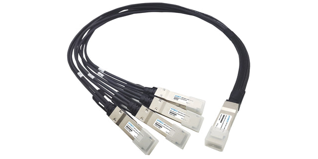 H-D400-4Q100-3M Arista® compatible Direct Attach Copper Breakout Cable 400GBase CR8 QSFP-DD to 4x100GBase CR4 QSFP28 (Active Twinax, 3m)