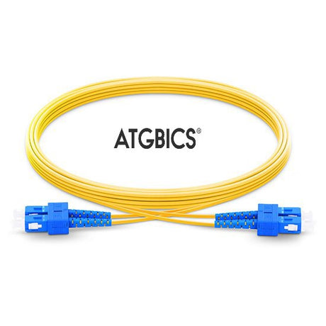 SC-SC OS2, Fibre Patch Cable, Singlemode, Duplex, Yellow, 0.5m