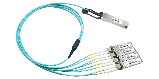 100-00481 Sandvine® compatible Active Optical Breakout Cable 40GBase QSFP+ to 4x10GBase SFP+ (850nm, MMF, 5m)